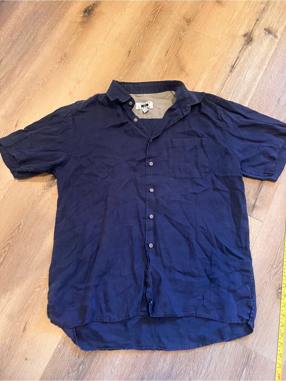 Joseph Abboud Men’s XL  Navy Short-Sleeve Button-Up Shirt